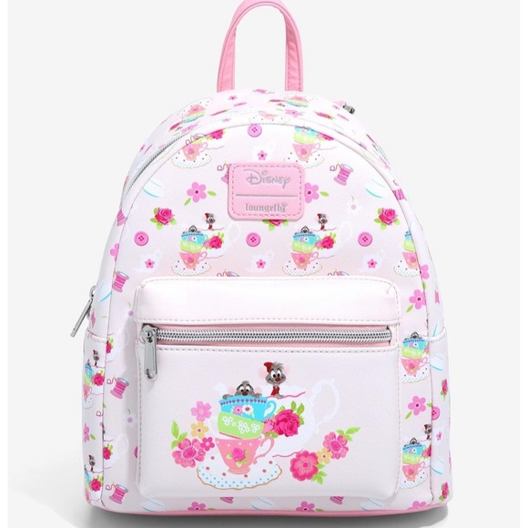 Loungefly X Disney Cinderella Mice Backpack Bag Purse NWT - Picture 1 of 10